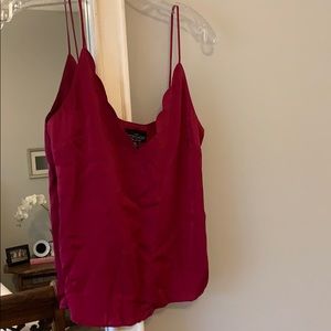 Silky hot pink Topshop tank